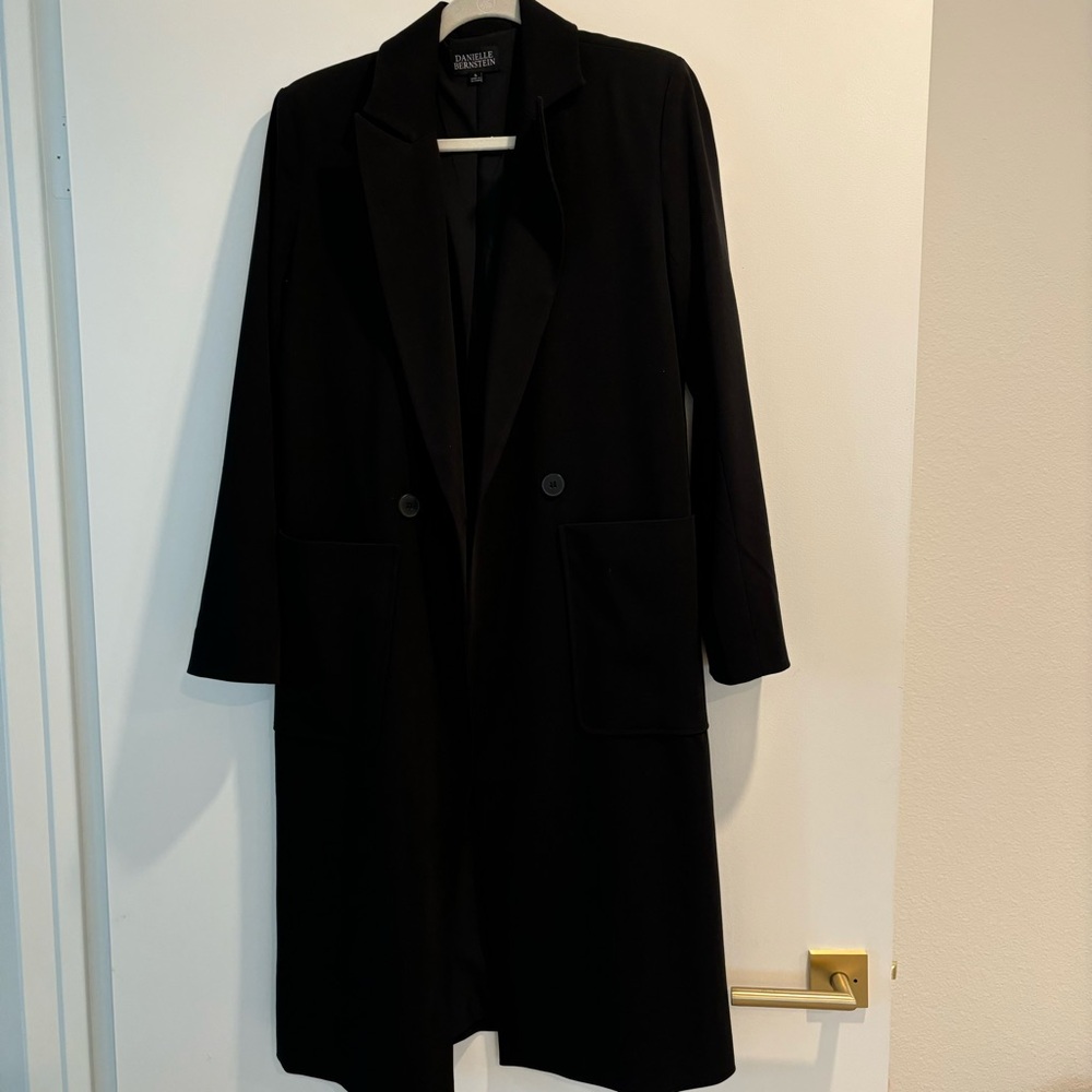 Danielle Bernstein Black Long Coat